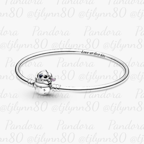 Pandora Jewelry - Pandora Moments Disney Stitch Biting Clasp Bangle